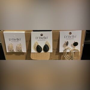 New never worn d’bello accessories earrings (pierced ears)